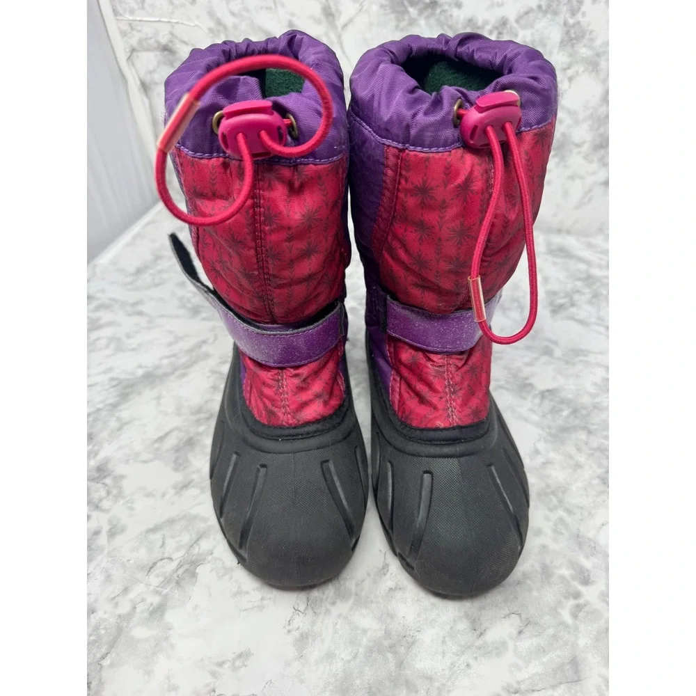 Sorel Disney 💜Frozen 2 Anna Flurry Purple Pink‎ Snow Boots Girls Kids-1